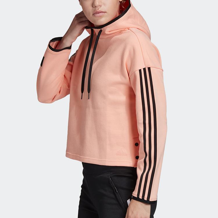 Adidas Casual Sporty Pullover Hoodie Unisex Tops Bright-Pink FR5977