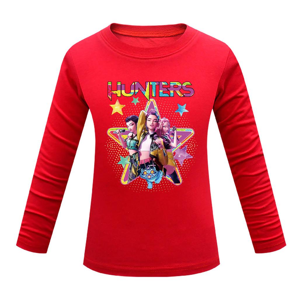 Kids Girls Anime Cartoon K-POP Printed Casual Long Sleeves T-Shirt Top