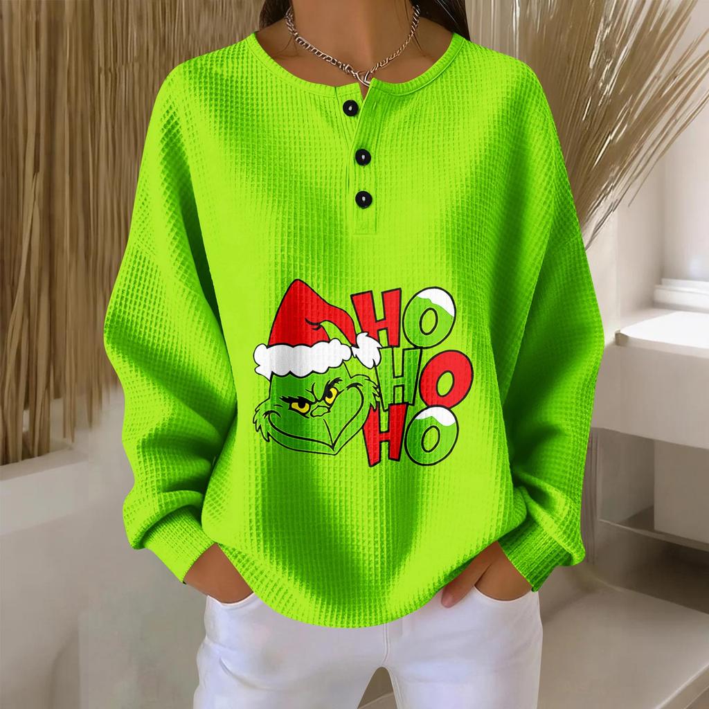 Women's Casual Shirts Long Sleeve Tops Button Up V Neck Loose Knit Fall Favorites For Women