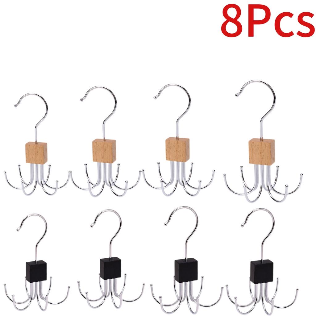1-16pcs 360° Rotating Belt Hanger Durable Metal Organizer for Belts Scarves Ties Bra Home Dorm Storage Rack for Clothes Hangers Cup Holders 5