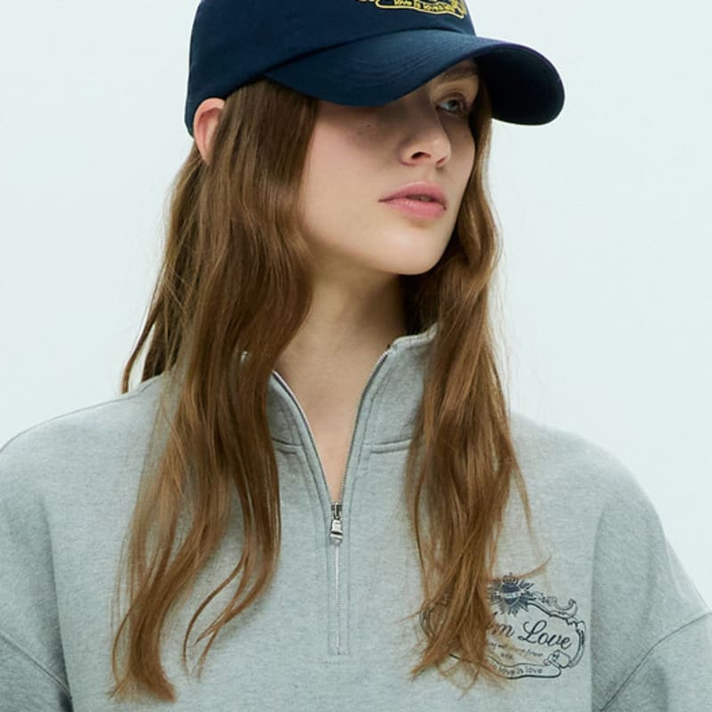 HACIE LOVE SYMBOL BALL CAP [NAVY]