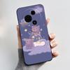 Casing For TCL 60 SE 605 / TCL 60 / TCL 60R 5G Phone Case Aesthetic Cute Cat Astronaut Soft Silicone Black Protective Back Cover