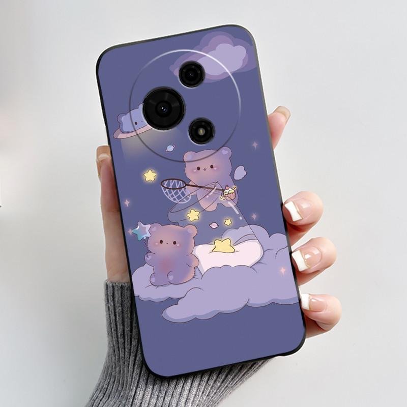 Casing For TCL 60 SE 605 / TCL 60 / TCL 60R 5G Phone Case Aesthetic Cute Cat Astronaut Soft Silicone Black Protective Back Cover