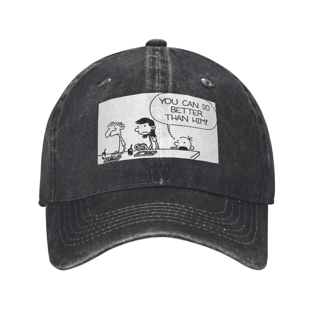 Diario di una schiappa Ti puoi comportare meglio di lui Cappellino in Tessuto di Jeans Cappellini da Baseball Casual Cappello Regolabile Cappellini da Baseball Estivi Unisex