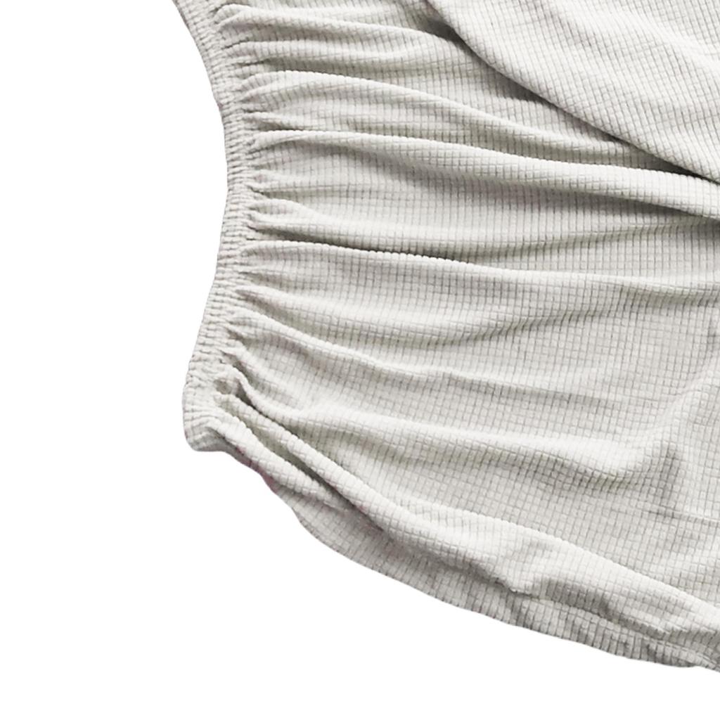 Bed Headboard Cover Removable Elastic Upholstered Bed Head Cover Bedroom Decor Dustproof Cover Bed Back Cover Protector 1.2M