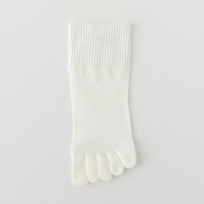 Men's Breathable, Lightweight Sports Cotton Boneless Five-fingered Short Socks