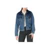 Levis FW22 Color Block Lapel Single-Breasted Casual Denim Jacket Women jackets Blue A0324-0005