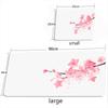 Japanese style Gaming Mouse Pad Pink Sakura Mousepads Black White XXL Large Desk Mat Art Mousepas New Office Laptop Gamer Rugs