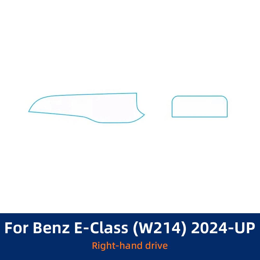 

For Mercedes-Benz W214 E-Class 2024 2025 Car Interior Transparent Anti-scratch TPU Protective Film Auto Interior Accessories RHD Screen film