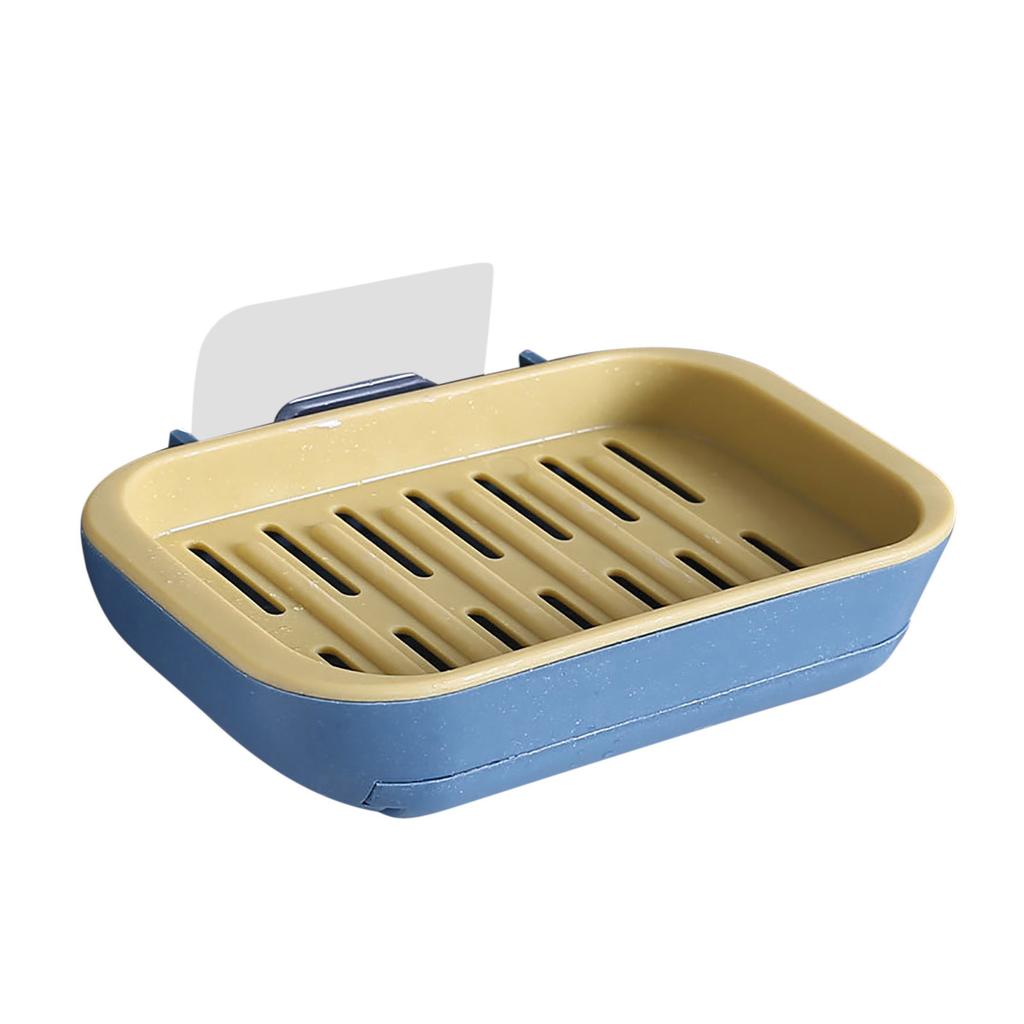 Layer-Drawing Type Draining Soap Dispenser Wall Hanging Soap Box Bathroom