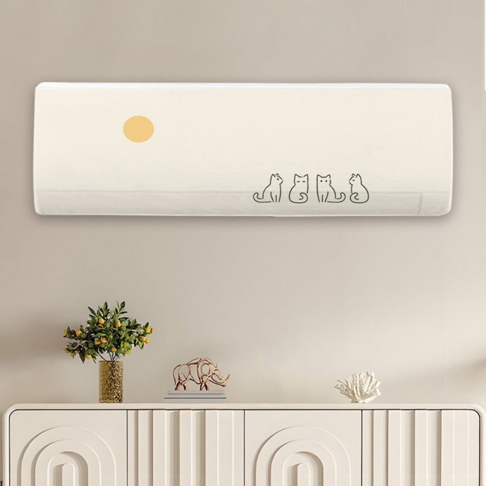Elastic Fabric Air Conditioner Cover Dust-proof All-Inclusive Dust Covers  Easy Cleaning