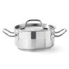Garnek niski profi line z pokrywką 4,8 l śr. 240 x 105 h - hendi 830406