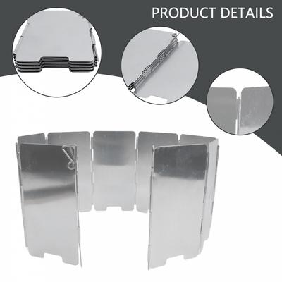 Camping Cooking Stove Windscreen Carry Bag Folding Windshield Plates