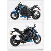 1/12 Scale Kawasaki Z1000 Street Cars Motorcycle Diecast Model Car Alloy Metal with Base Display Collections Hobby Home Decoration Boy
