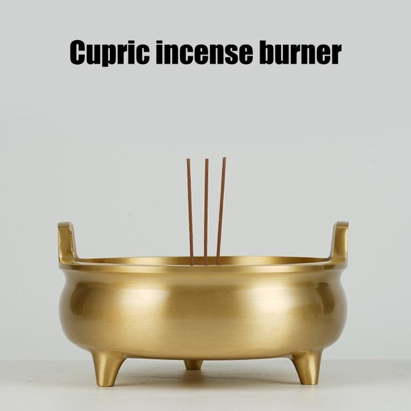 Traditional Brass Incenses Burners Incenses Holder for Spiritual Practices and Meditations Space Rusts resistant Censers