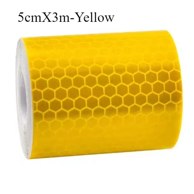 5cmX3m Car Reflective Tape Decor Decals Car Warning Safety Reflectante Tape Film Car Reflector Sticker Car Access Exterior