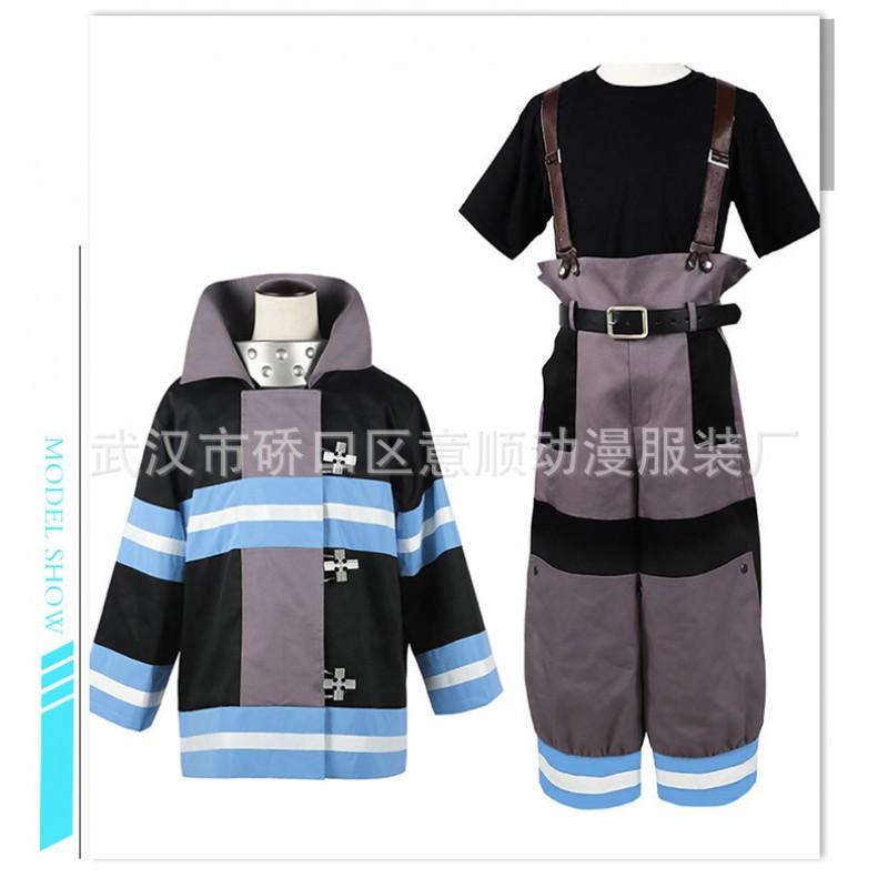 Cosplay kostým Fire Force Anime Stejný styl Tým 8 Shinra Kusakabe Oblečení Dámské
