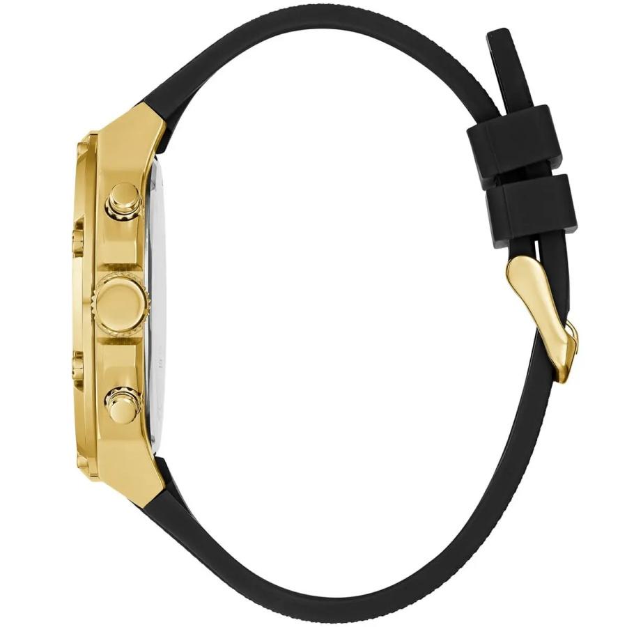 Third Grear Multi Function Aurichalceous Dial Black Rubber Strap Watch For Men For Daily Work And Outdoor Sport GW0334G2