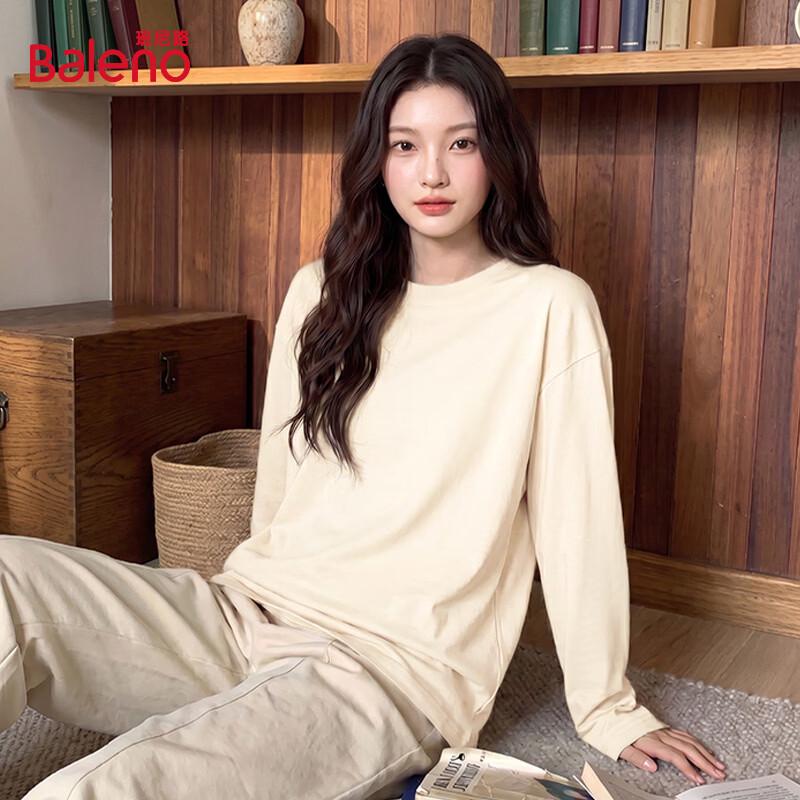 Baleno Women's Pure Cotton Loose Fit Long-Sleeve T-Shirt