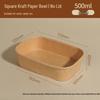 Contenedores de alimentos desechables de papel kraft