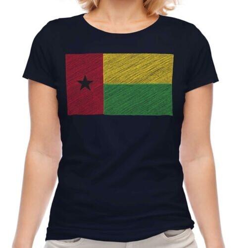 

Guinea Bissau Scribbling Flag T-Shirt Guinea-Guinean Bissau 3XL