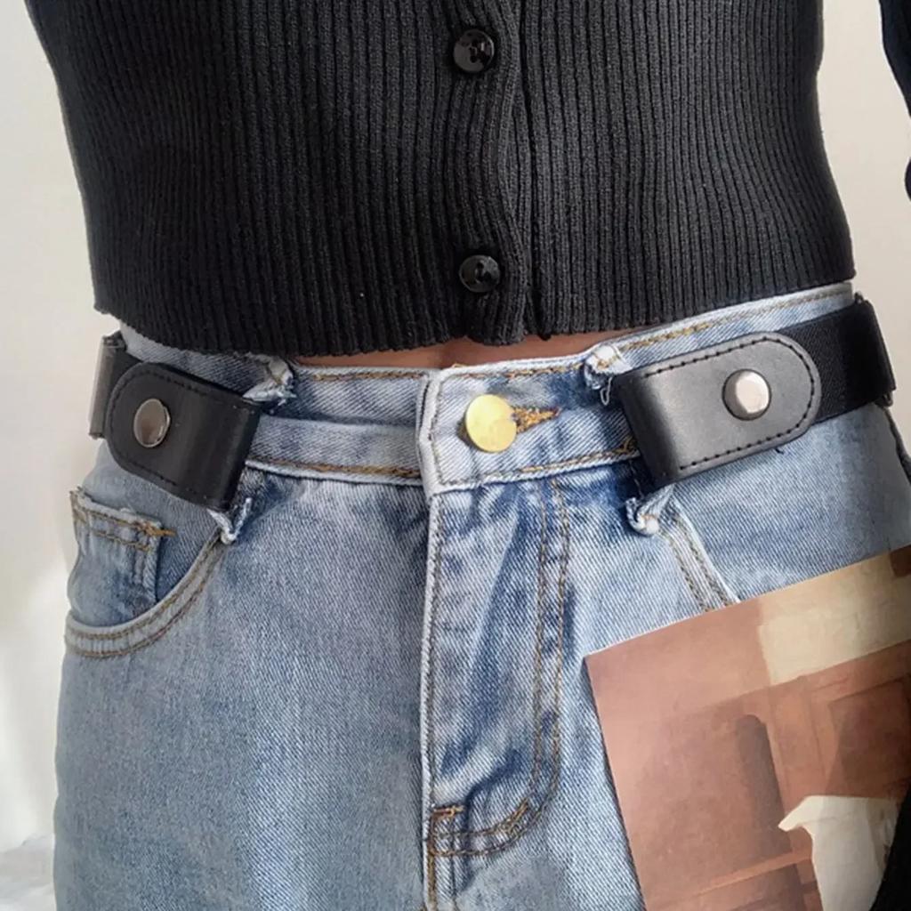 Schnallenloser Gürtel für Jeanshosen, Kleider, dehnbarer elastischer Taillengürtel ohne Schnalle für Damen/Herren, keine Beule, kein Ärger mit der Taille