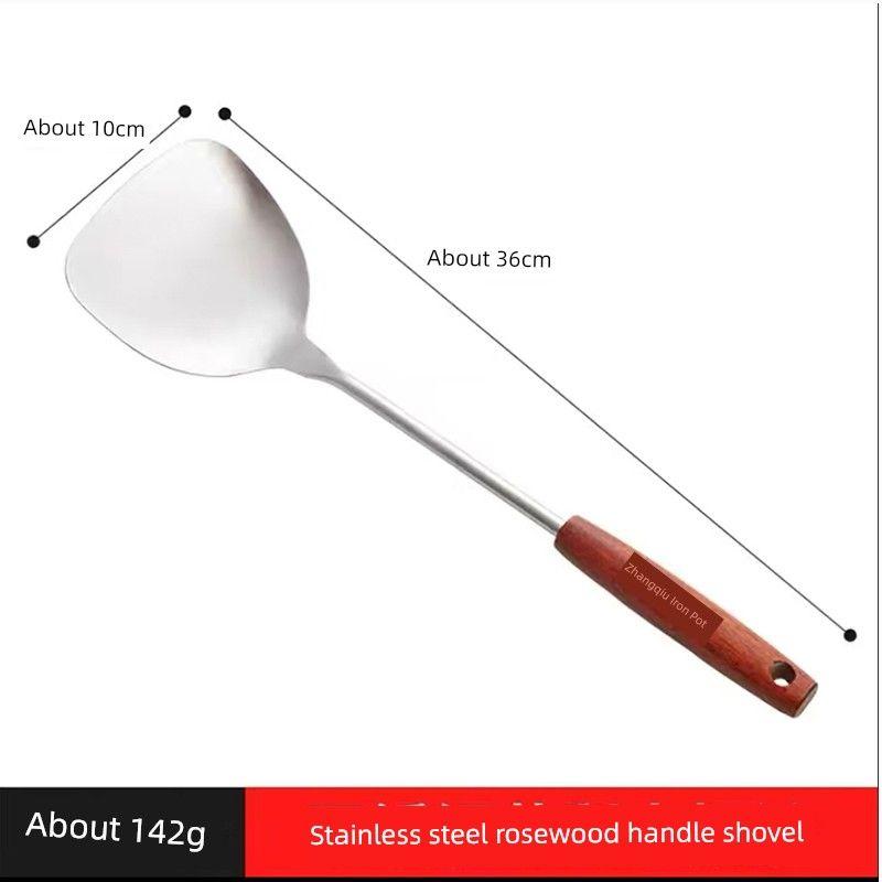 Food Grade Stainless Steel Spoon and Spatula Suit Small Shovel Spatula Oven Mitts Insulated Old-Fashioned Egg Dumplings Spoon