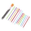 12Pcs Plastic Sewing Needles+18Pcs Large Eye Needles Safety Darning Yarn Lacing Weaving Sewing Needles Projects