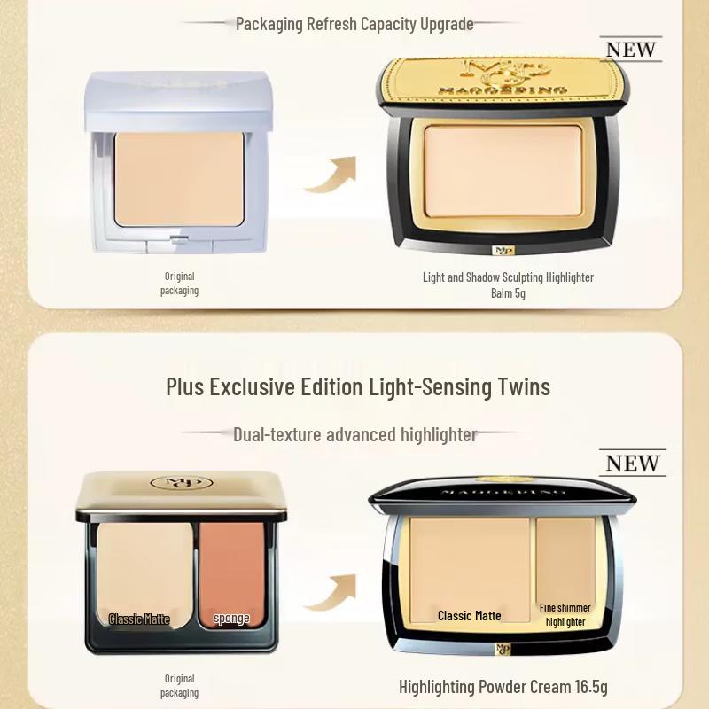 MAOGEPING Light and Shadow Sculpting Highlighter & Contouring Cream