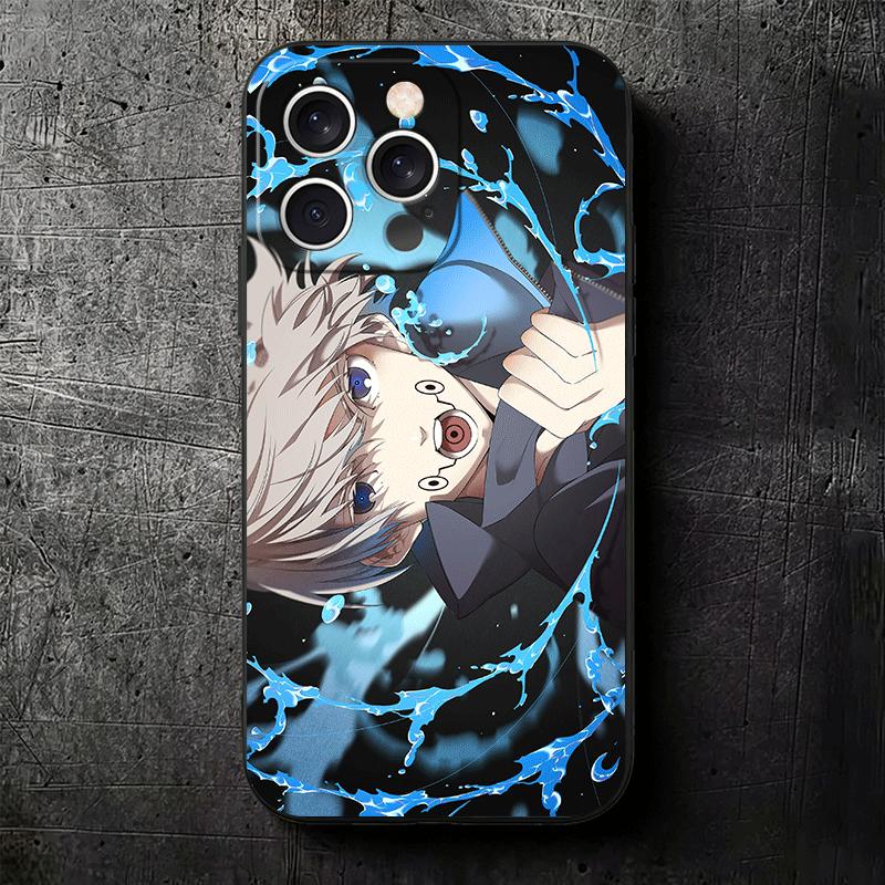 Japan Anime JUJUSU KAISENS Soft Phone Case for iPhone 16 16E 17 Air 15 Pro Max 14 Plus 13 Mini 11 12 7 Black Cover Back Shell