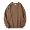 Men's Plus Size Round Neck Solid Color Hoodie - Loose Fit with Velvet Base Layer for Couples, Suitable for Spring and Autumn.