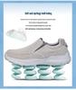 Men's Spring Slip-on Walking Shoes: Breathable Mesh, Lightweight, Large Size, Perfect for Middle-aged & Elderly Casual Wear.