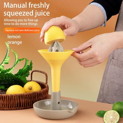 Zitronenpresse, tragbare Fruchtpresse, Entsafter für die Küche zu Hause, Handpresse, Fruchtpresse, manuelle Saftpresse, Küchenentsafter, Küchenbedarf, Fruchtsaftpresse