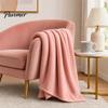 Nap Blanket Blanket, Lightweight Foldable Milk Velvet Warm Soft Double-Sided Compact Solid Color Shawl Wrap, for Office And Travel Double-sided