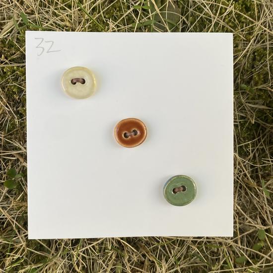 Rainbow Ceramic Button Fasteners for DIY Knitting & Doll Clothes (12/15mm)