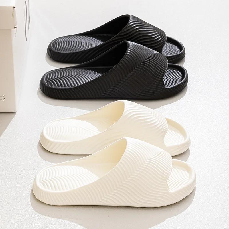 Fashion Shoes for Women Summer Fashion Concise Couple Home Shoes Non-slip Slides Soft Men Slippers Indoor  Women Sandals Women Shoes