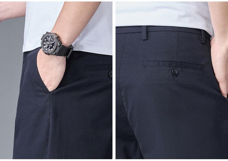 [UV Resistant Cooling Sensation/98% cotton/DP No Ironing] Light and Thin Sun Protection Elastic Commuting Casual Pants for Men