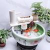 Runder Keramik-Fischtank-Wasserfallfilter & Sauerstoffpumpe Ornament