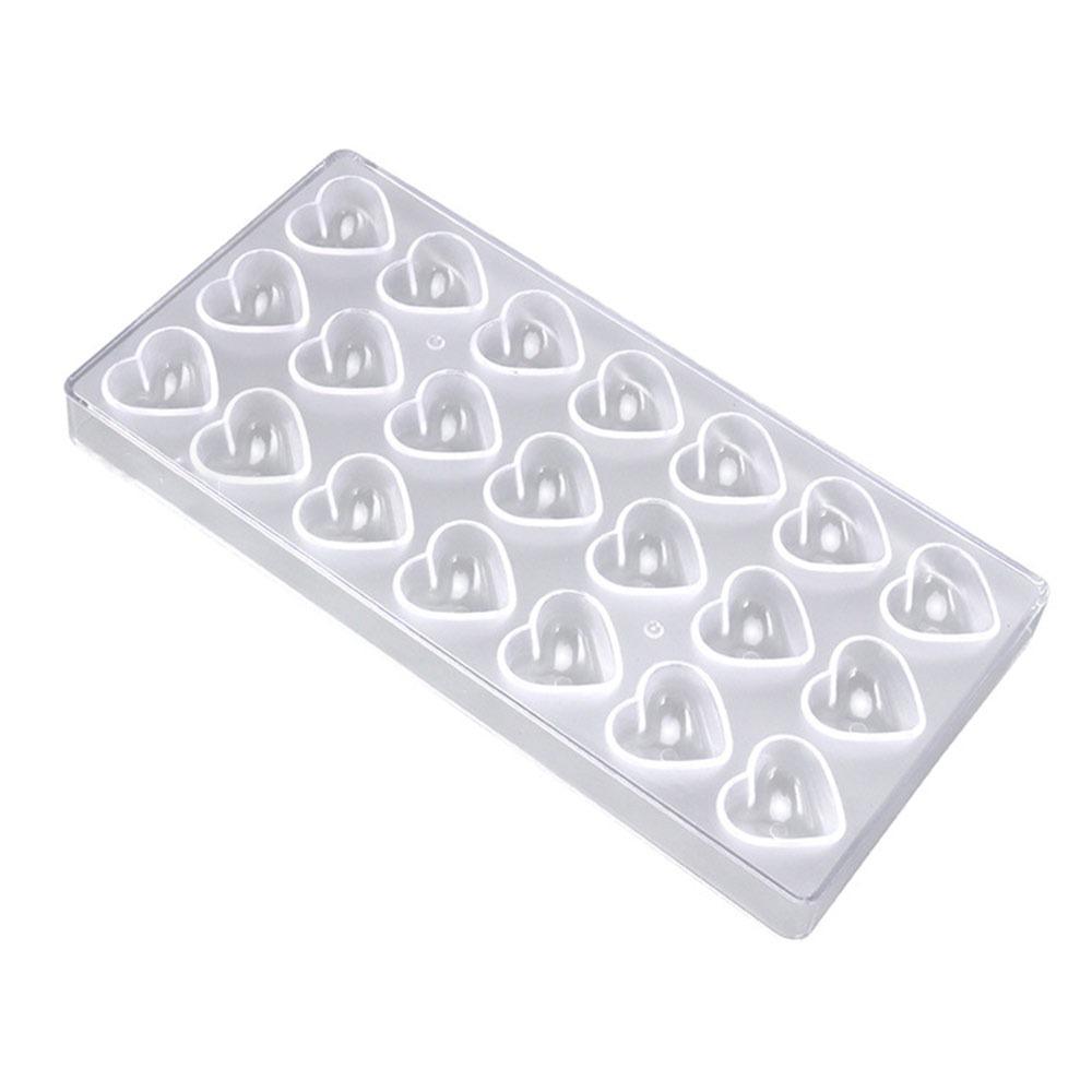 Easy Clean Polycarbonate Chocolate Mold Clear Durable Confectionery Mould Reusable Baking Baking Tool Kitchen Supplis