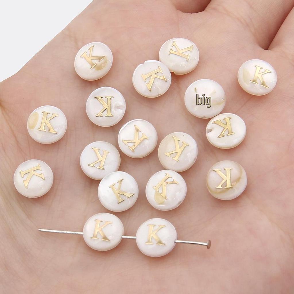 Gold Foil Seashell Beads: DIY Jewelry Making Materials for Bracelets, Necklaces, and Pendants