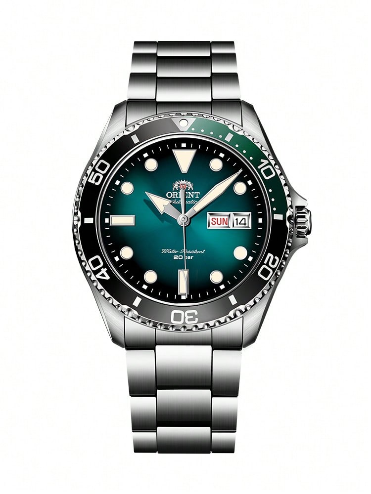 

Чоловічий механічний годинник, Корпус з нержавіючої сталі, Ремінець з нержавіючої сталі, Стрілочний дисплей, Підходить для повсякденного носіння, спорту та інших випадків RA-AA0811E19B