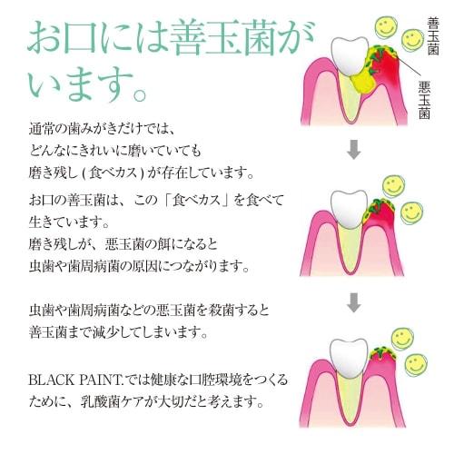 Black Paint [Oral Care] Lactobacillus Reuteri Toothpaste 30g, Prevents Bad Breath and Tartar, Low Foam, Fluoride-Free, Refreshing Mint Flavor, Chemica