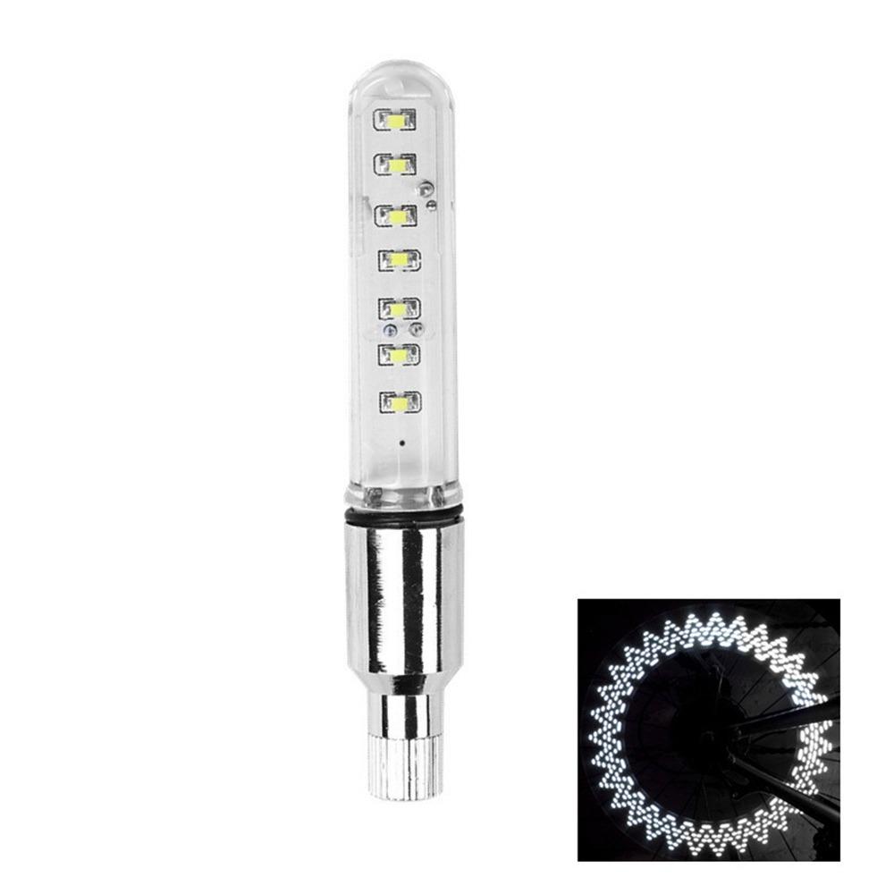 

Flashing Lamp Valve Stem Light Neon Flashing Bike Spoke LED Bicycle Tire Light Night Riding білий