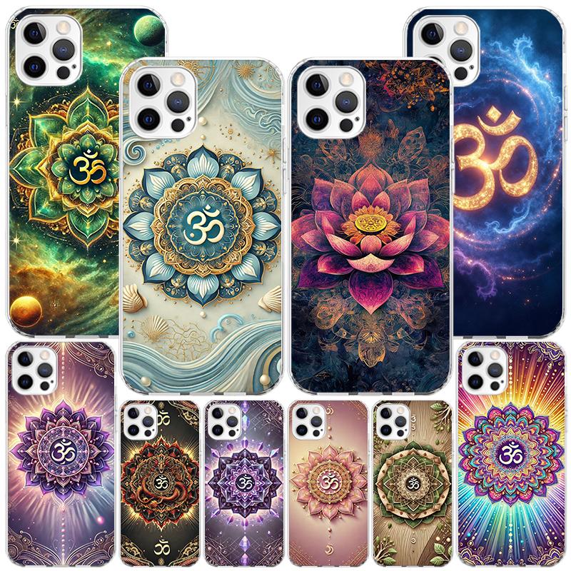 Mandala Chakra Insist Yoga Phnoe Case for Iphone 17 Air 16 16E 11 12 13 Mini 14 Plus 15 Pro Max 7 8 + SE 2020 Phone Cover Coque