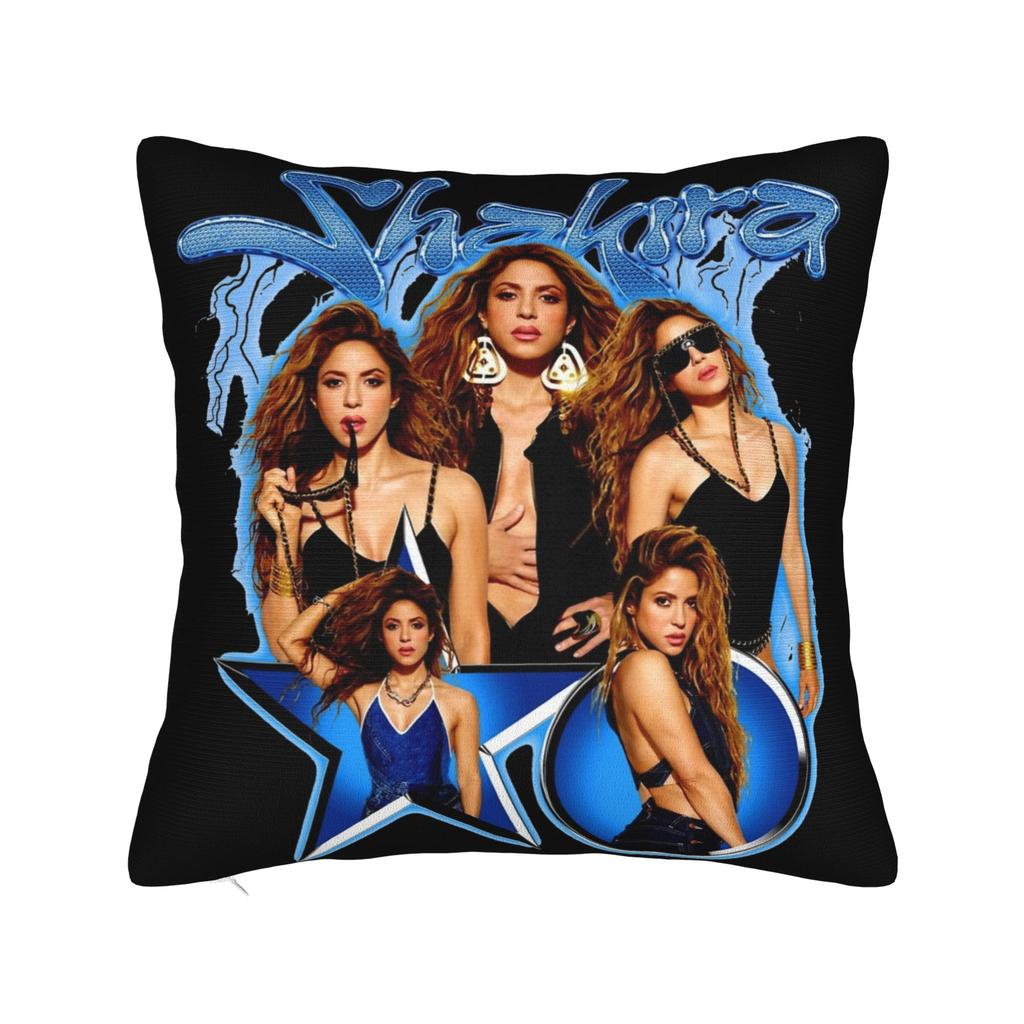 Singer Shakira Pillowcase Printing Fabric Cushion Cover Decor Throw Pillow Case Cover Home 45X45Cm