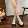 Raised platform with skirt Mary Jane shoes 2025 summer new British style small leather shoes women's French temperament single shoes
