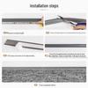 New Soft TPE Rubber Edge Trim: Self-Adhesive Decorative Carpet and Floor Joint Strip