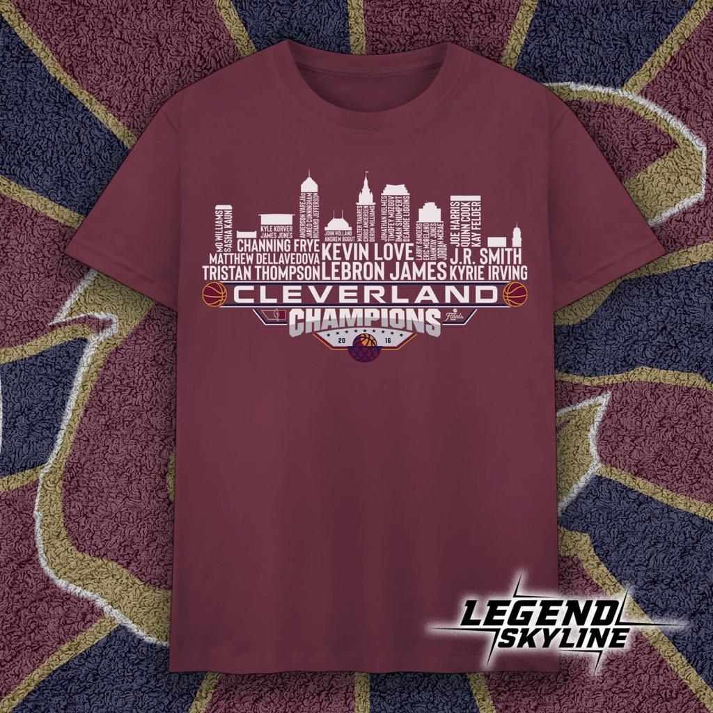 Cleveland Dream Team Basketball Meister 2016, Cleveland Stadtsilhouette Shirt und Kinder T-Shirt