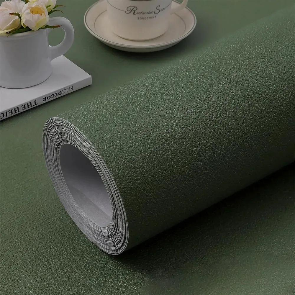 Matte Solid Color Renovation Paper Wallpaper Dirt resistant Waterproof Moisture Proof Wallpaper Home And Bedroom