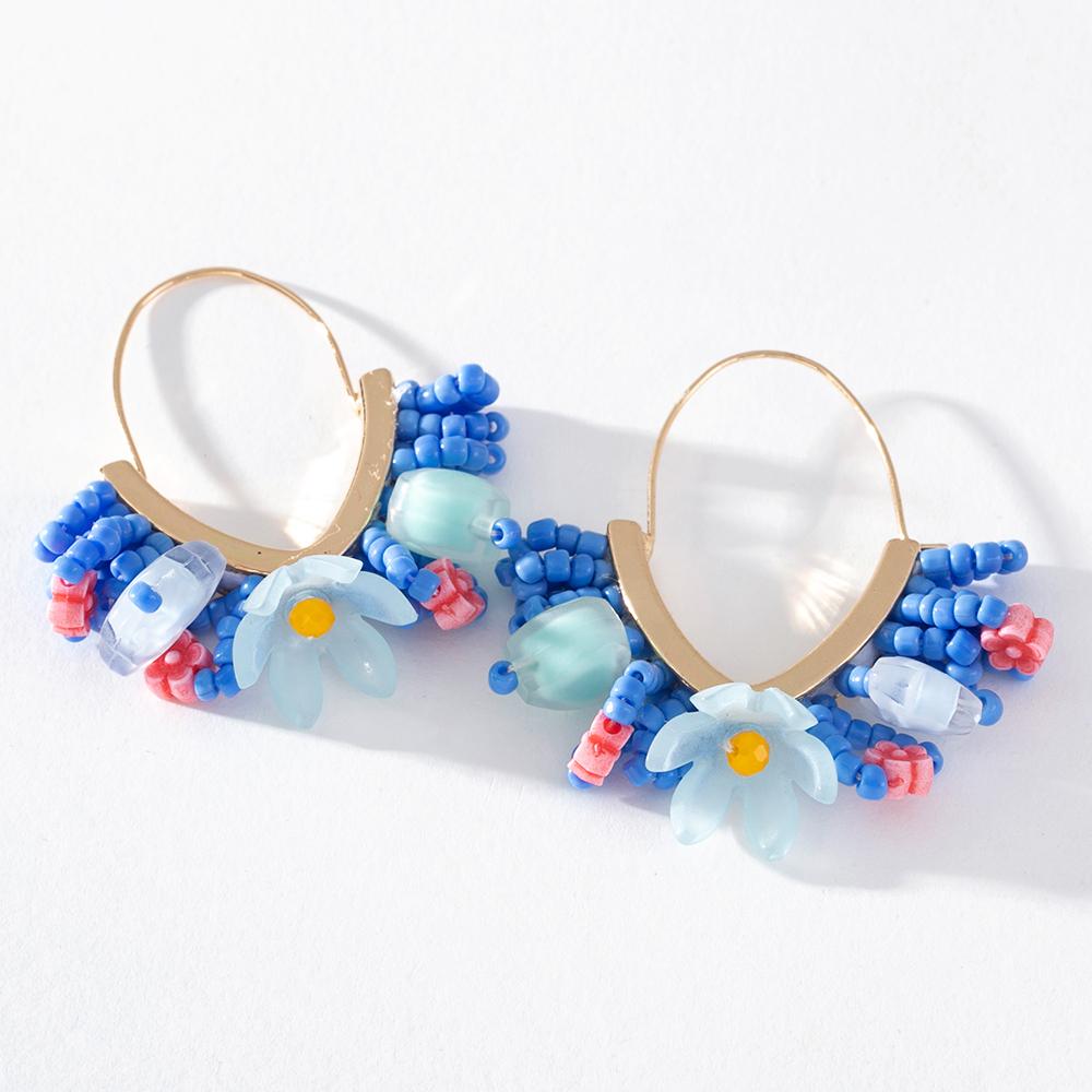 Pinkdudu 5 farbe V Form Acryl Ohrringe Elegante Temperament Cartoon Geometrische Ohrring für Frauen Schmuck PD1439